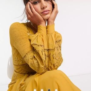 ASOS DESIGN-Embroidered Soft Tiered Maxi Dress